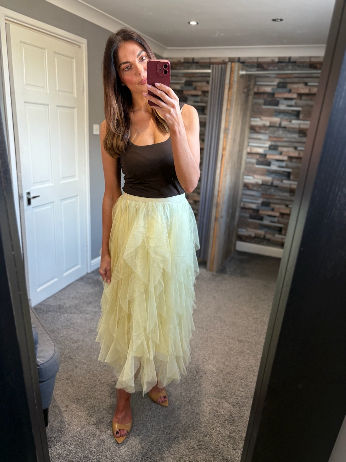 Ruffle Net Skirt