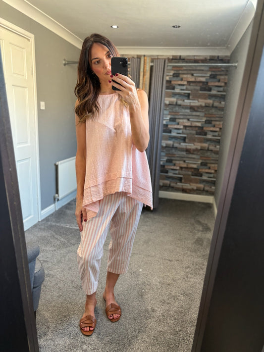 Linen Sleeveless Top