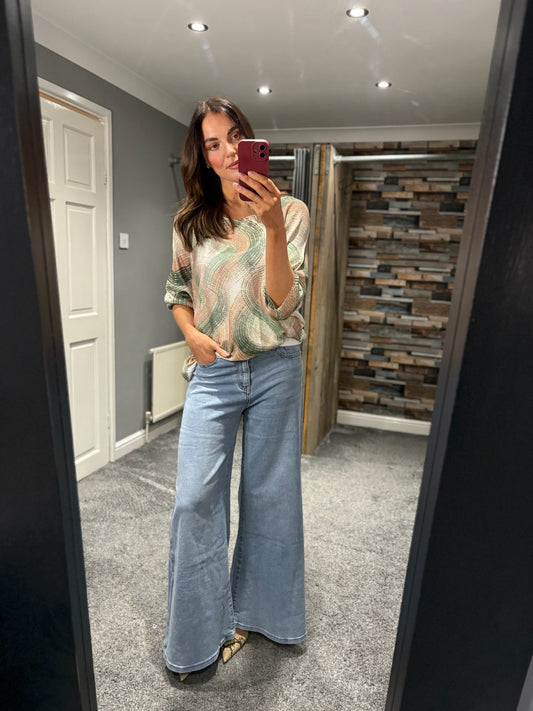 Brushstroke Drape Jumper