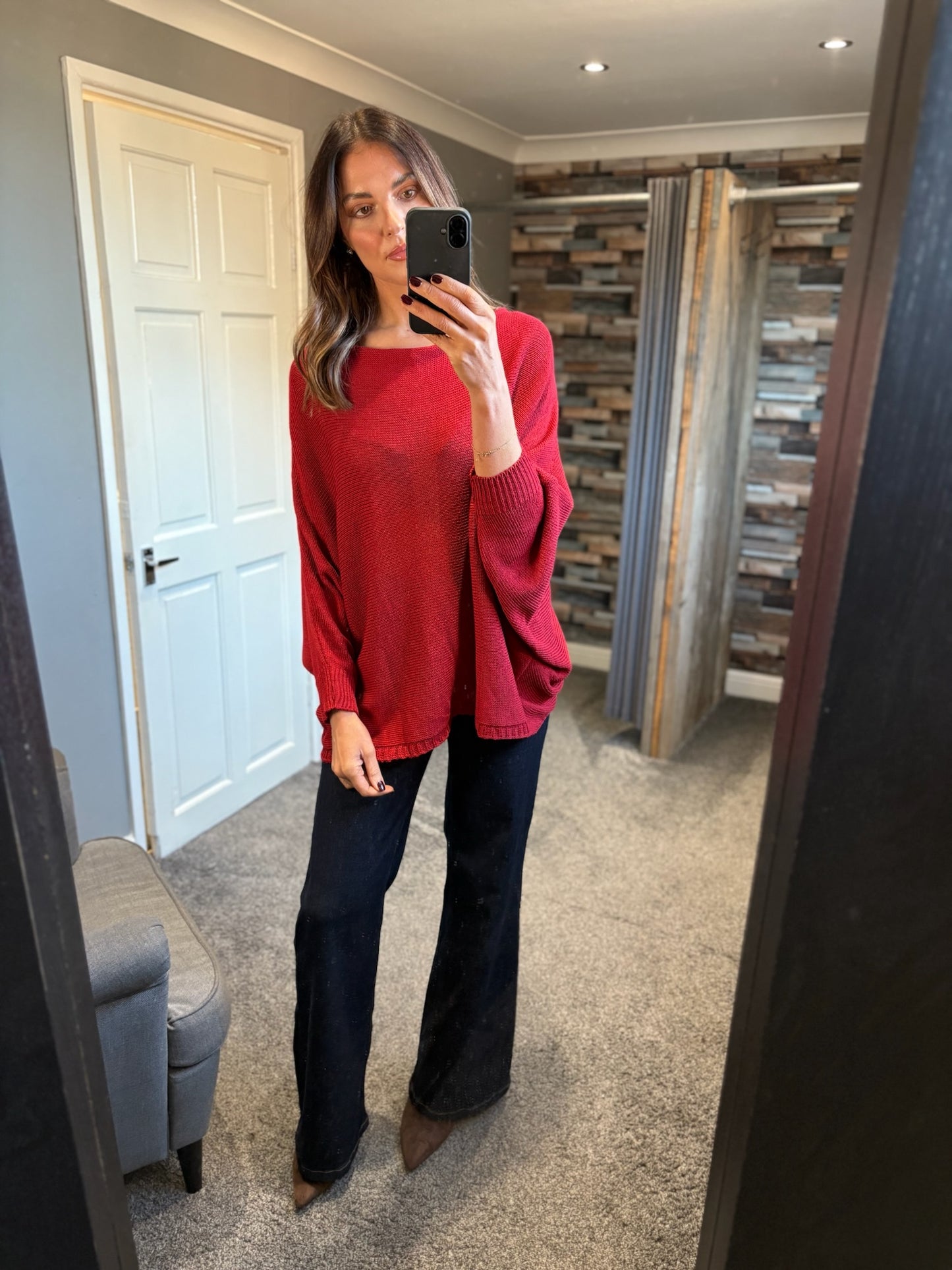 Fine Knit Crossover Jumper