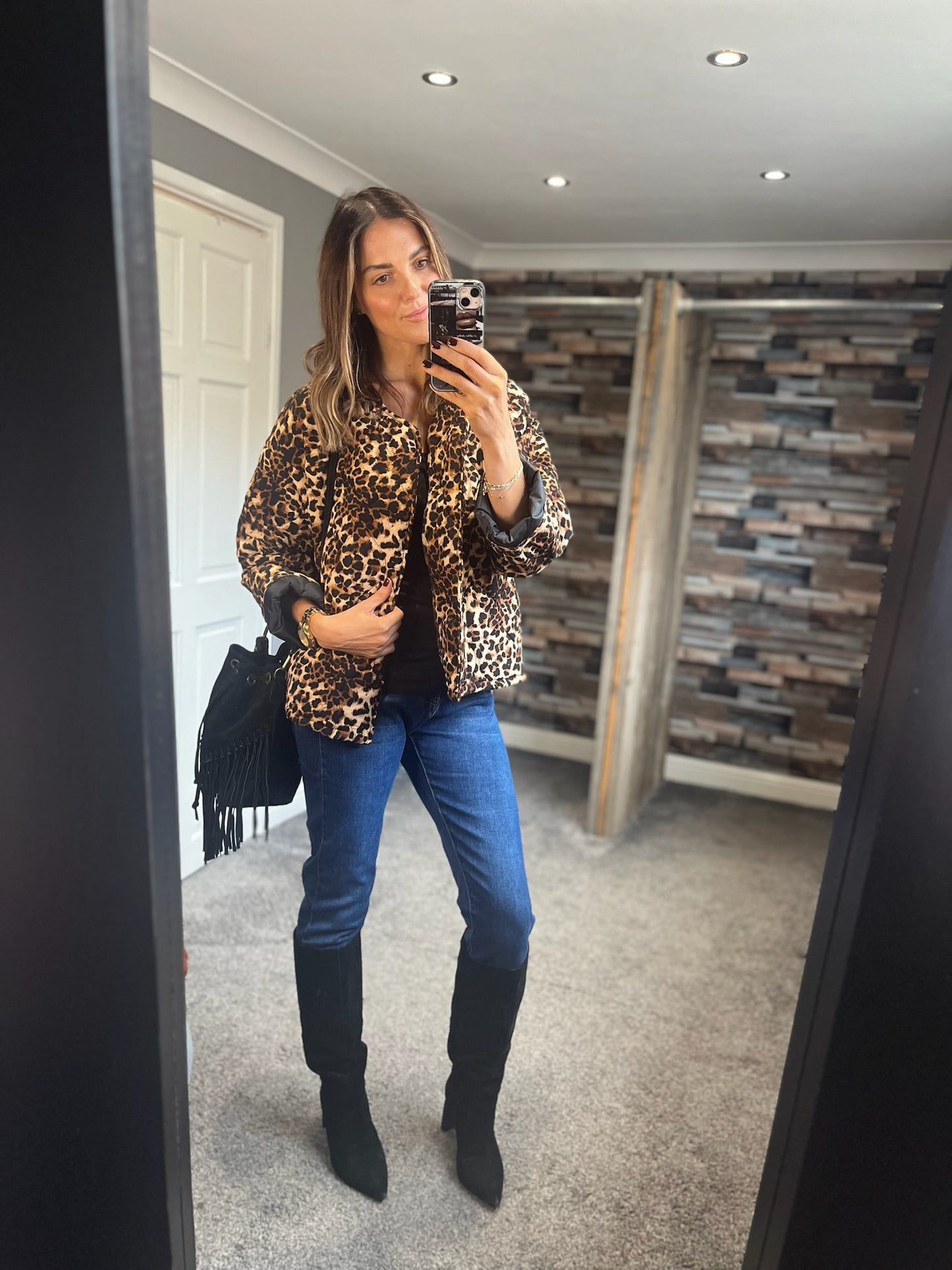 Leopard Padded Jacket