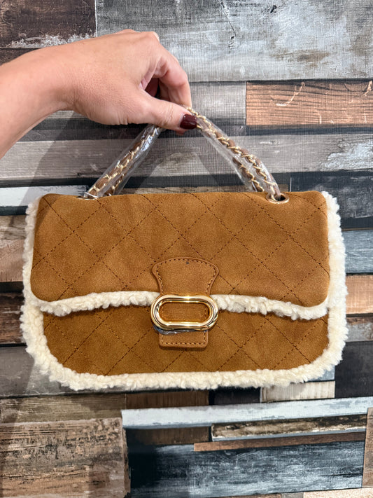 Sheepskin style Chain Bag