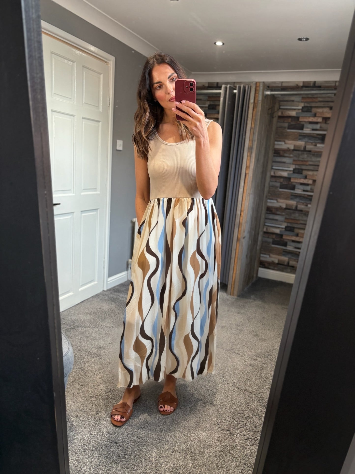 Swirl Print Sundress