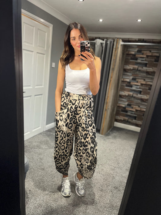 Leopard Cocoon Joggers