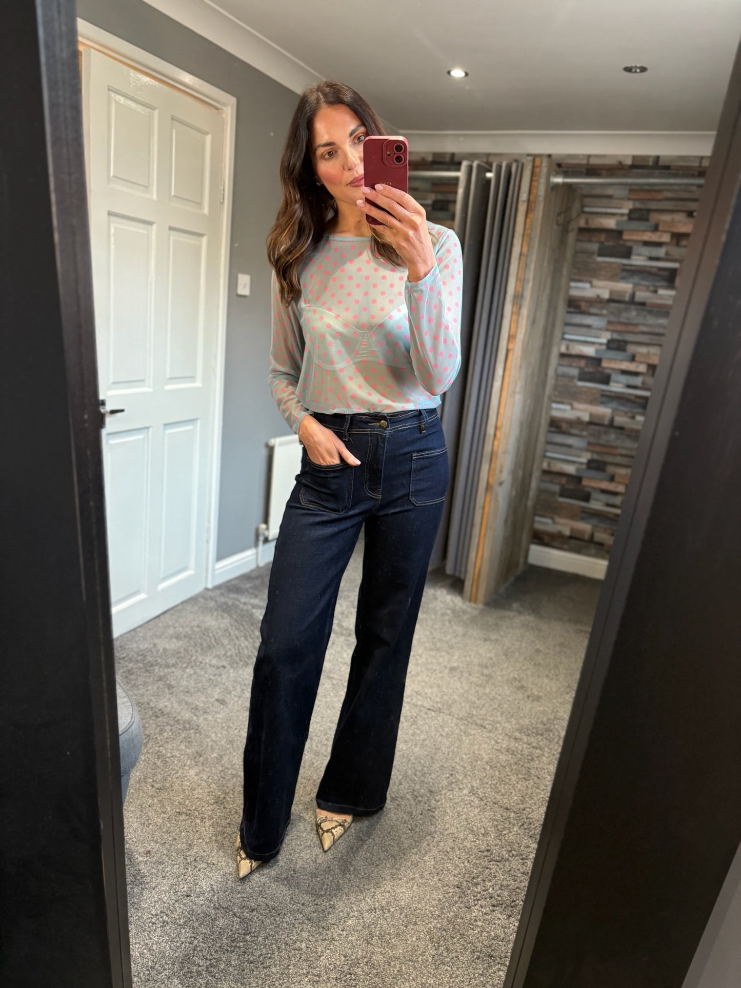Dotty Mesh Top