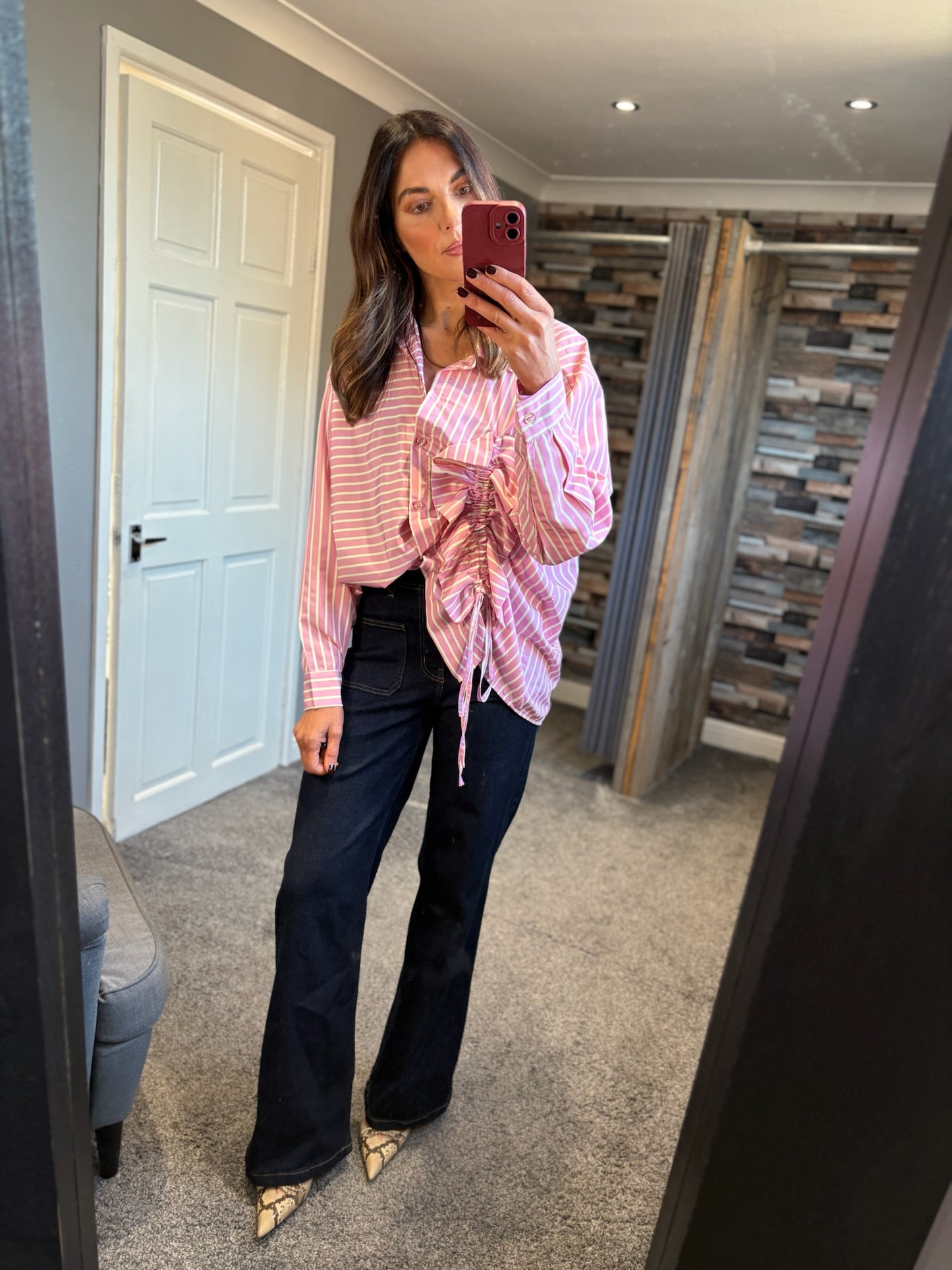 Ruffle Stripe Shirt