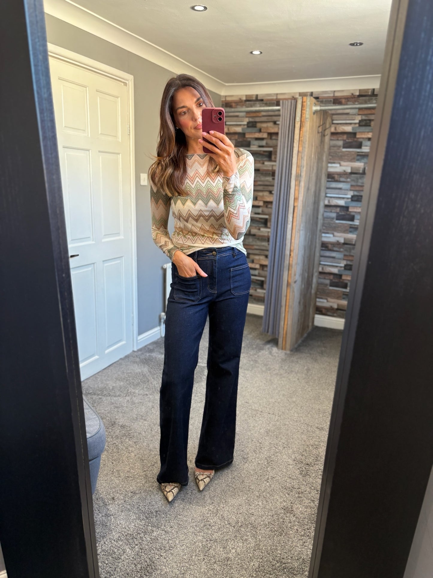 Cashmere Zig Zag Top