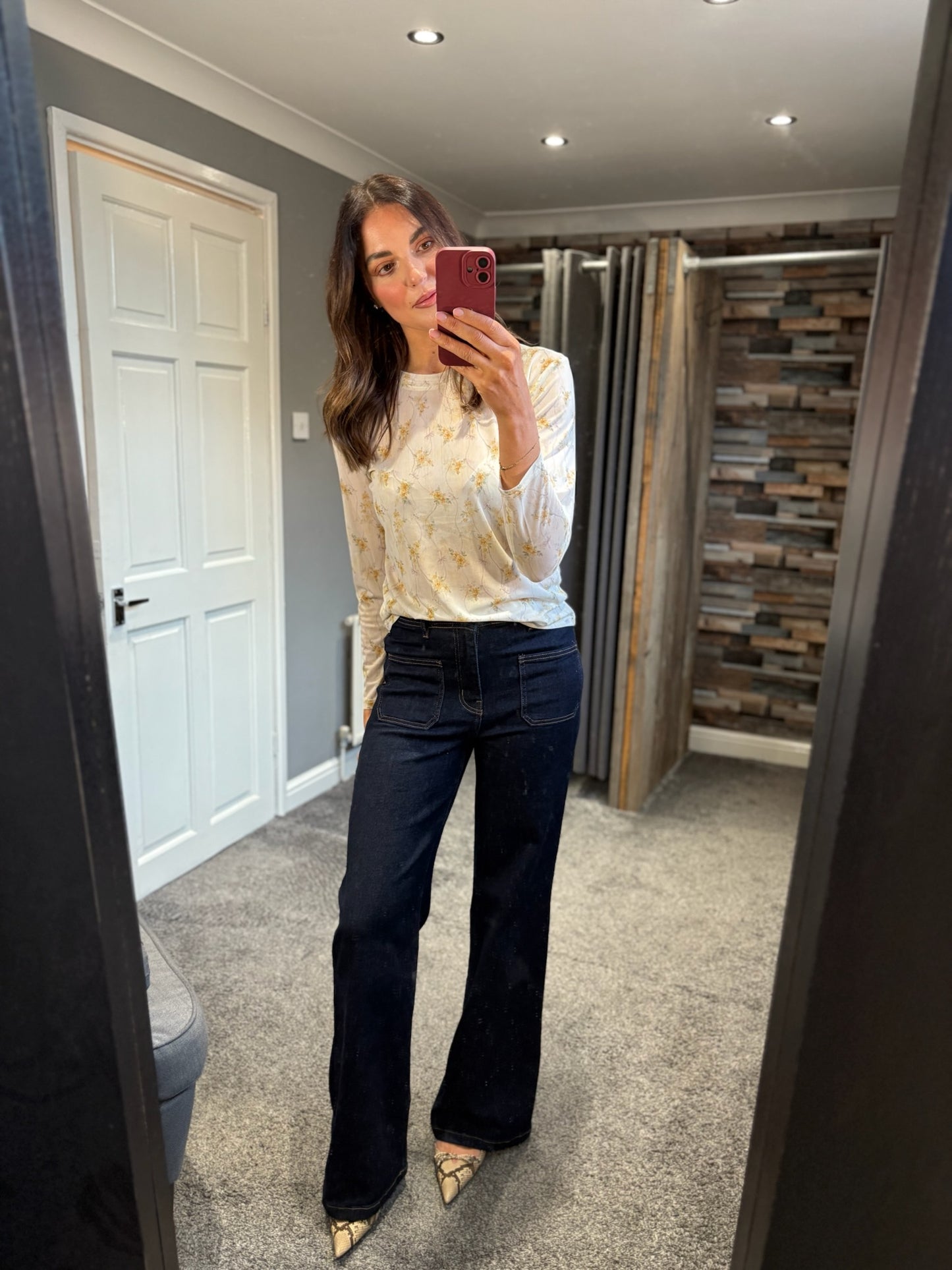 Rose Mesh Top