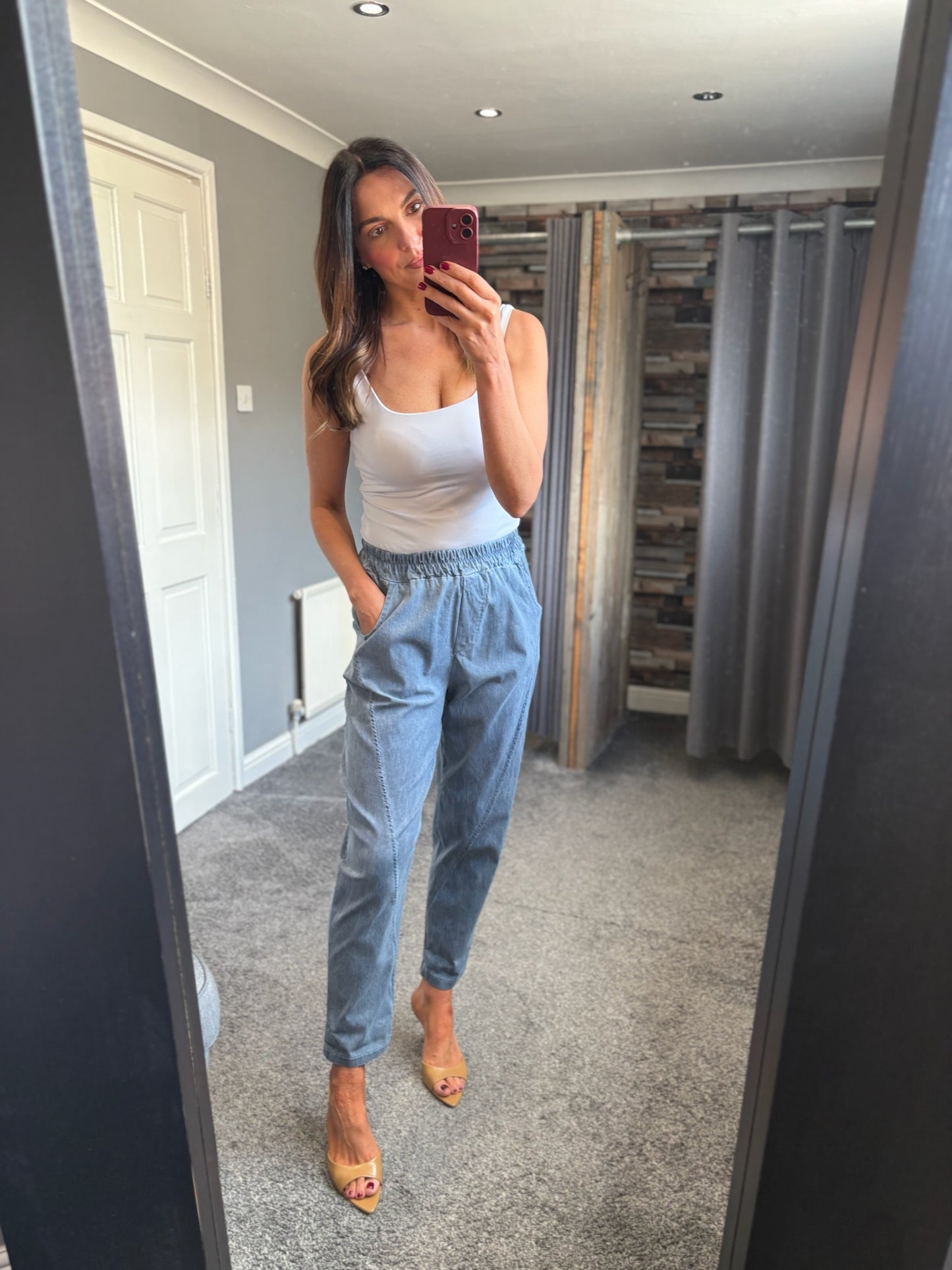 Stretch Tapered Trousers