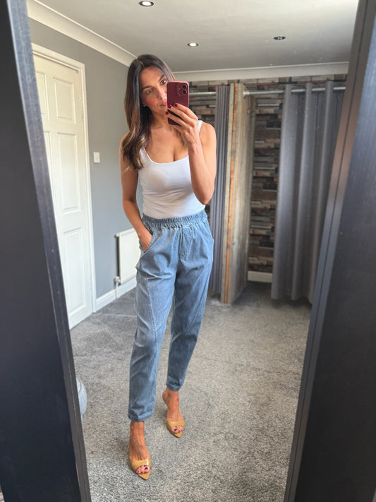 Stretch Tapered Trousers
