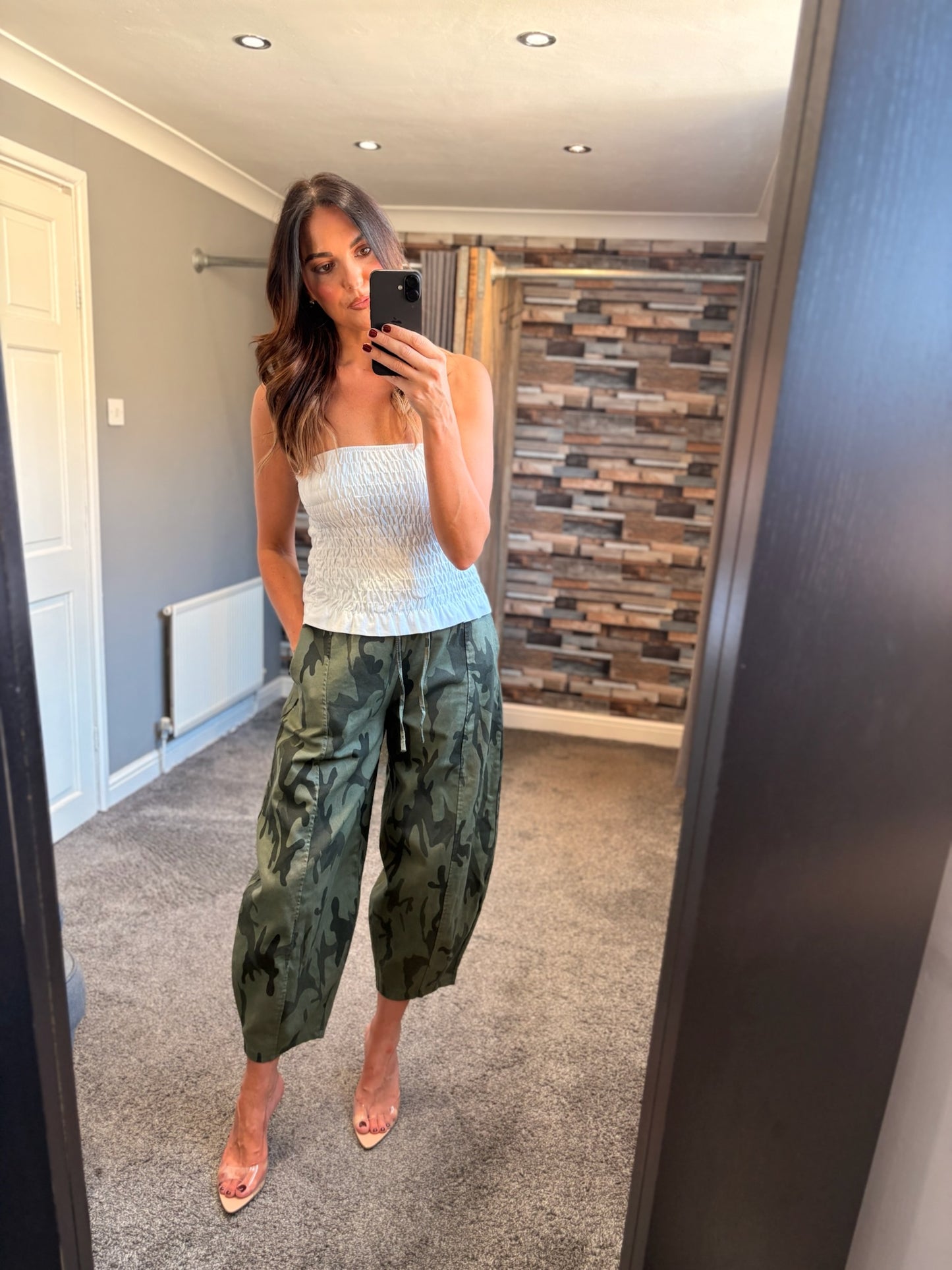 Camo Barrel Trousers