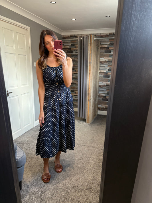 Spotty Bardot Dress