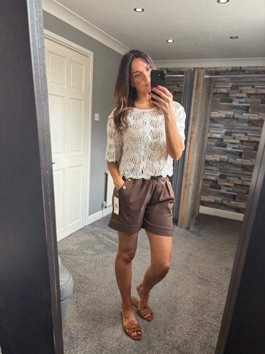 Crochet Sequin Top
