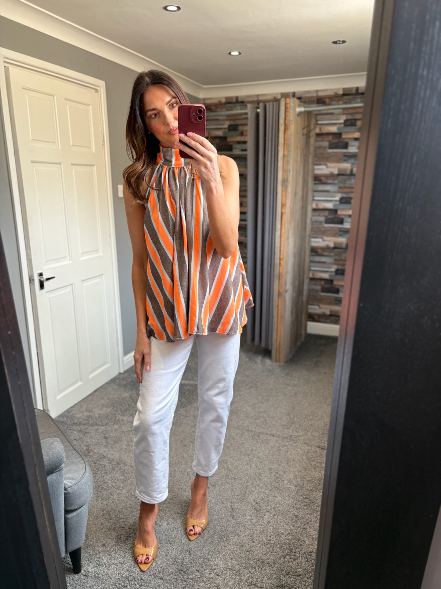 Halter Stripe Top