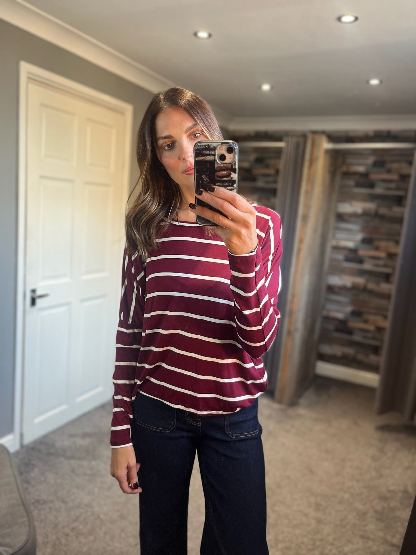 Long Sleeved Striped Tee