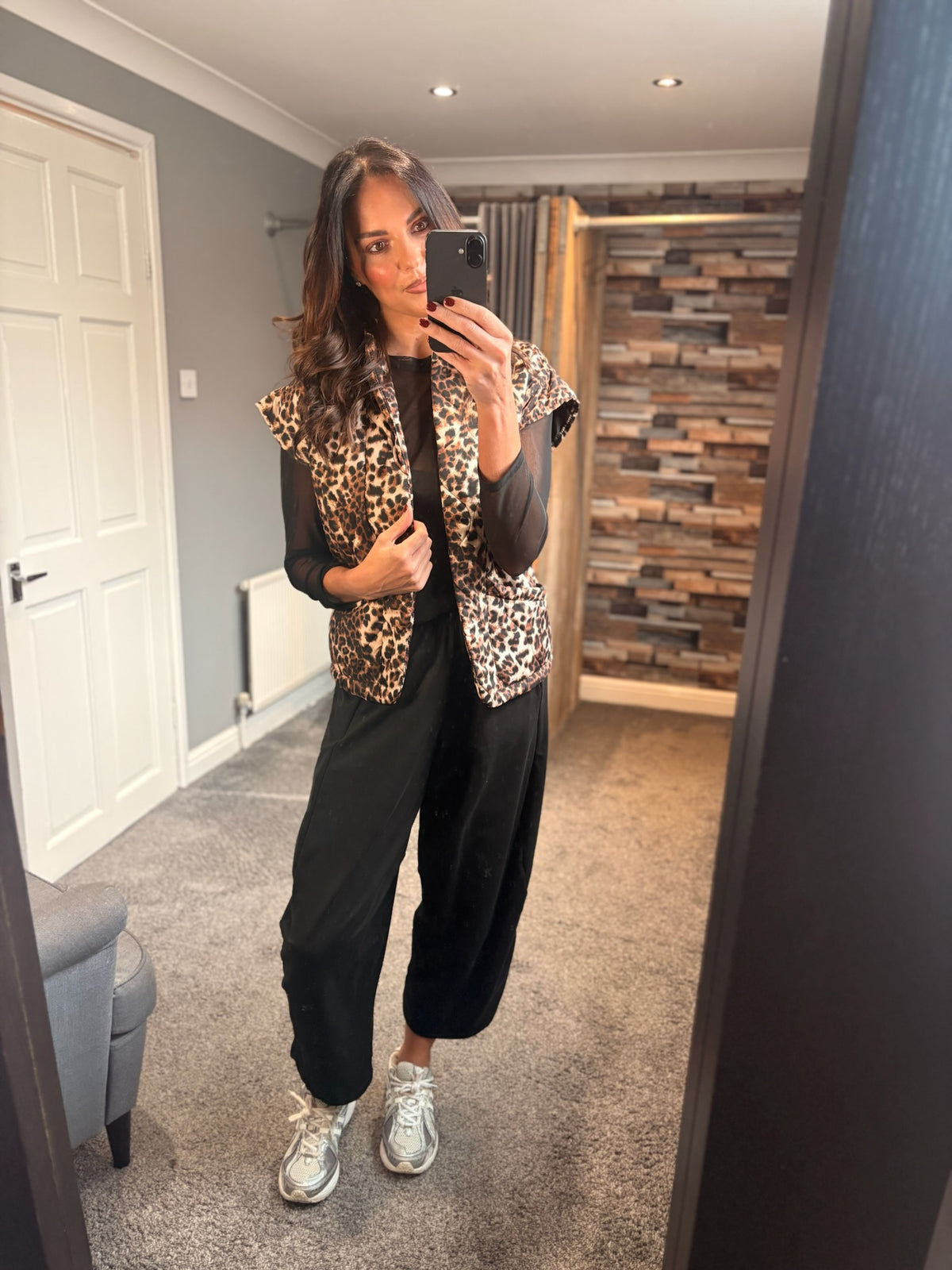 Leopard Padded Gilet