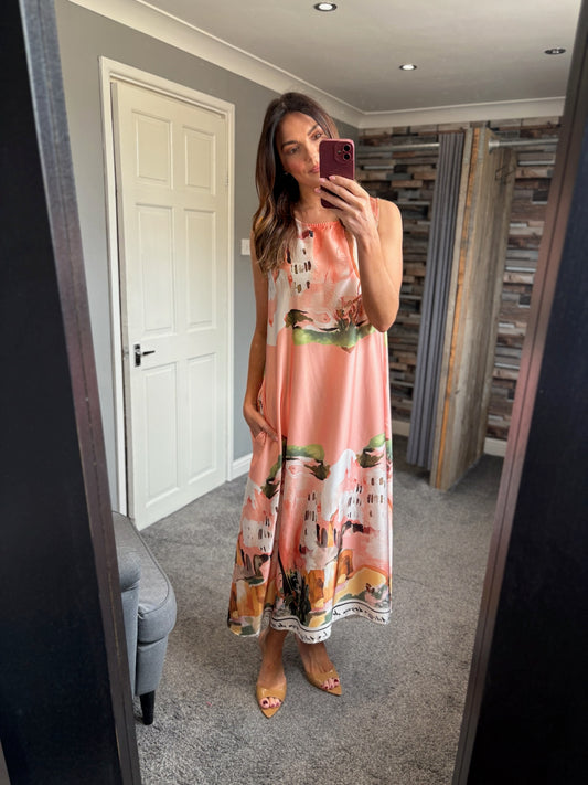 Santorini Satin Dress