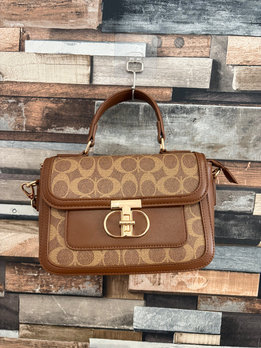 Monogram top handle bag