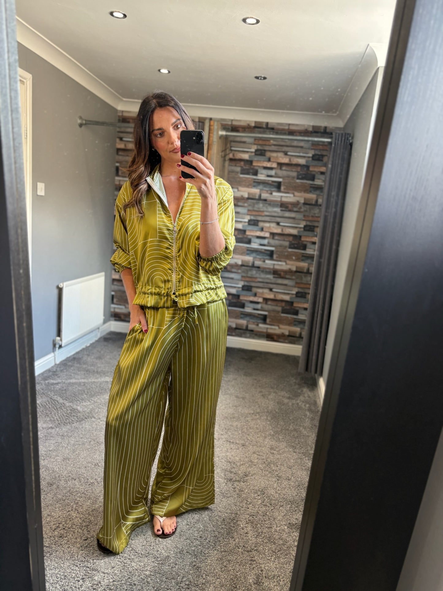 Geo Print Silky Coord