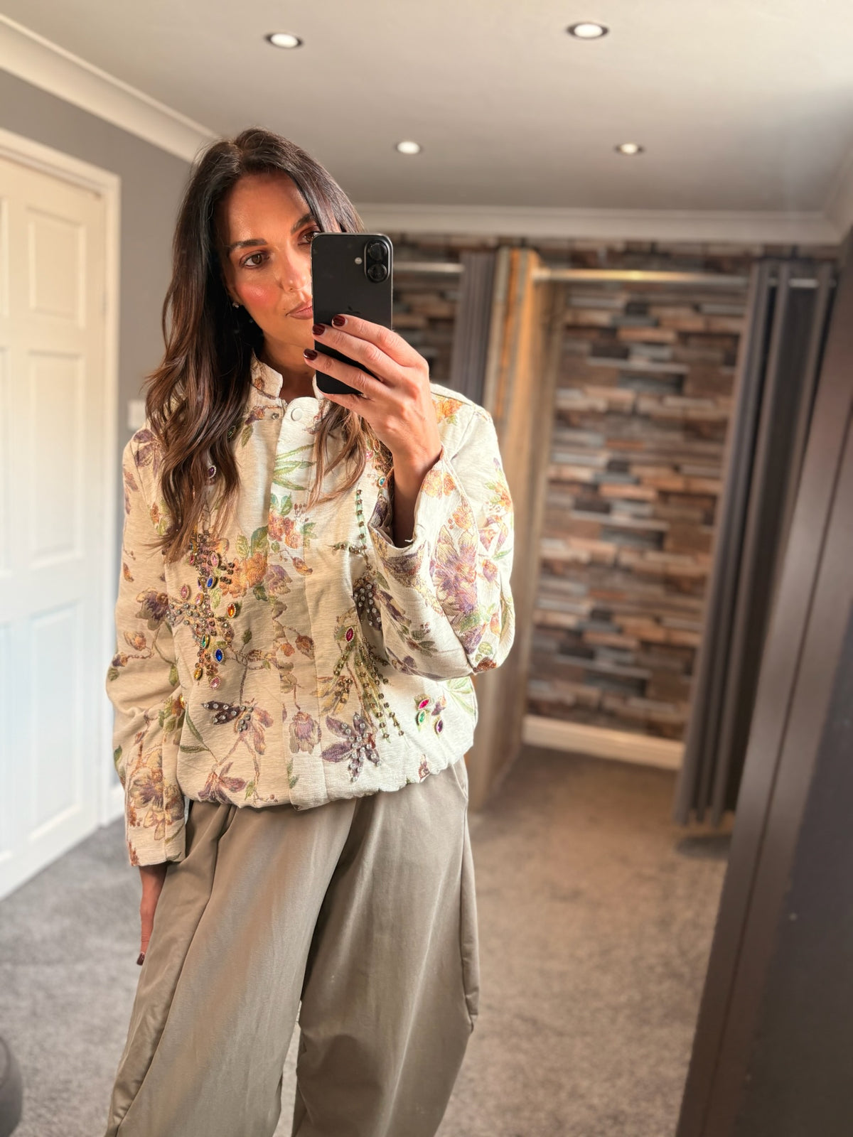 Embellished Jacket - Cream