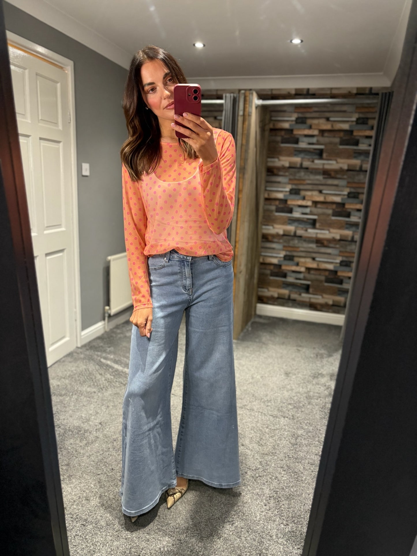 Dotty Mesh Top