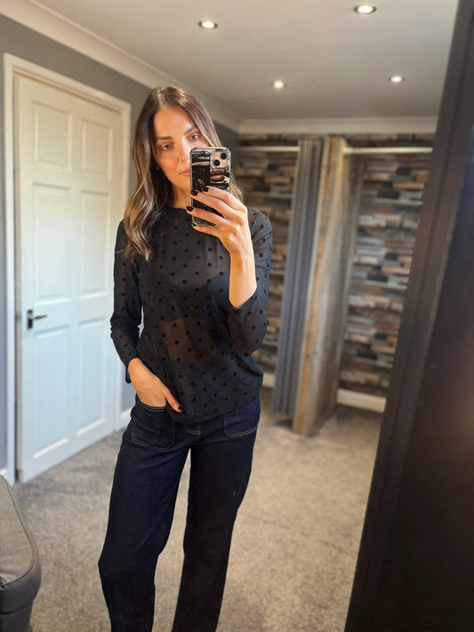 Dotty Mesh Top