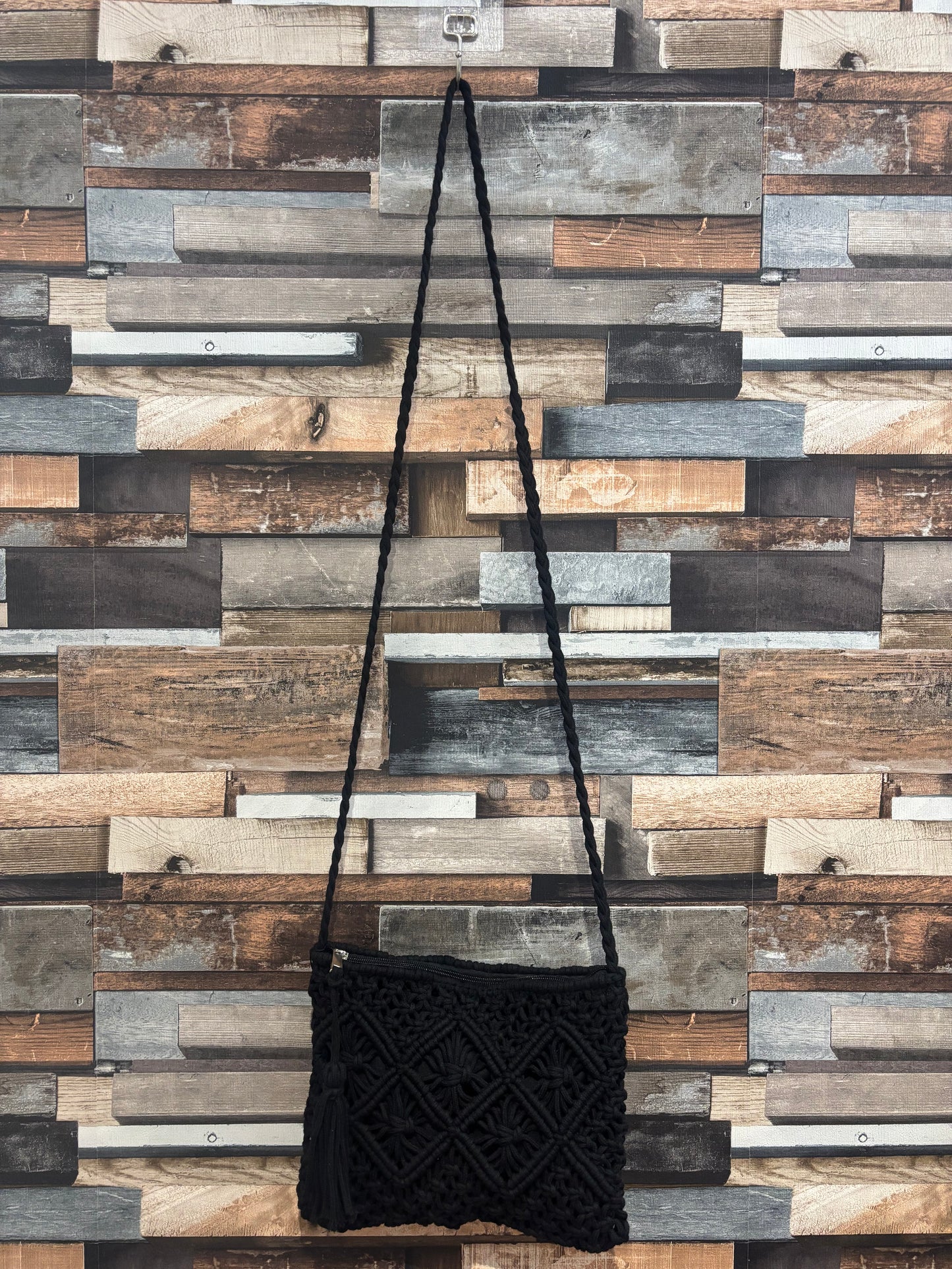 Macrame Crossbody Bag