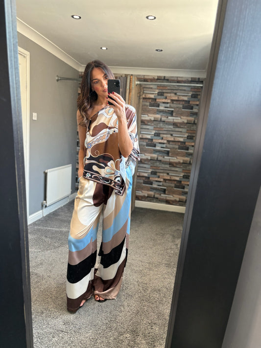 Silky Trouser Coord