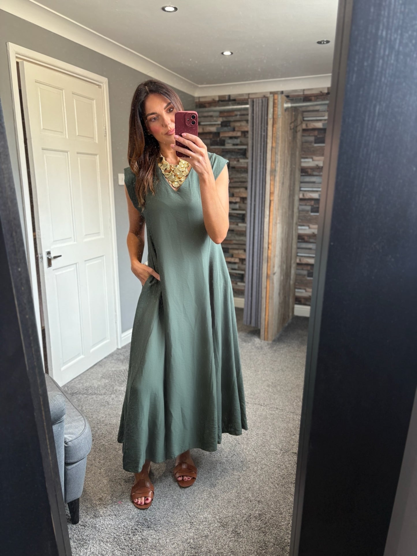Cap Sleeve Flare Dress