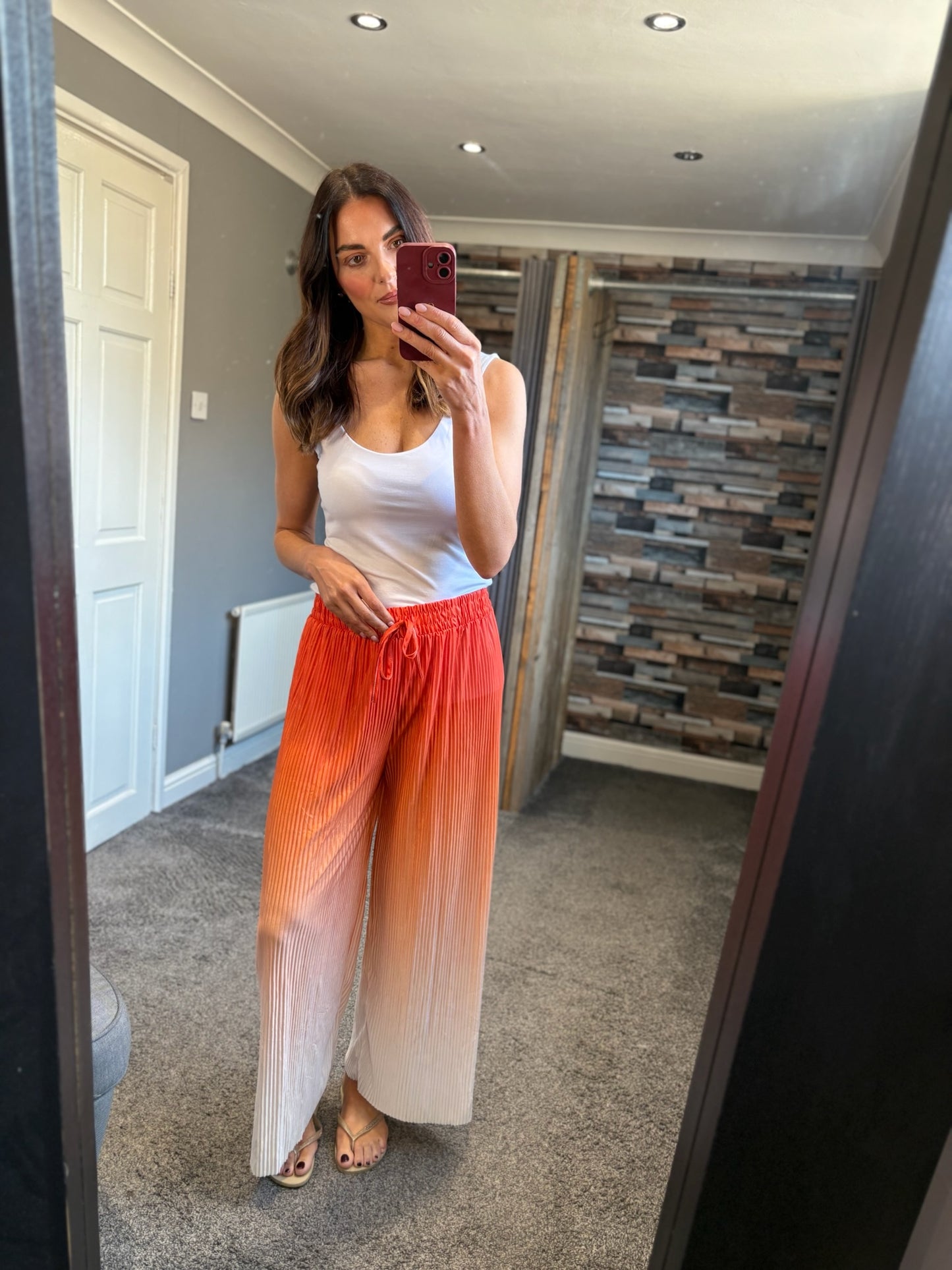 Wide Leg Trousers - Ombre