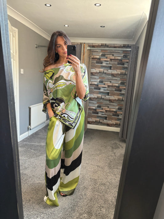 Silky Trouser Coord