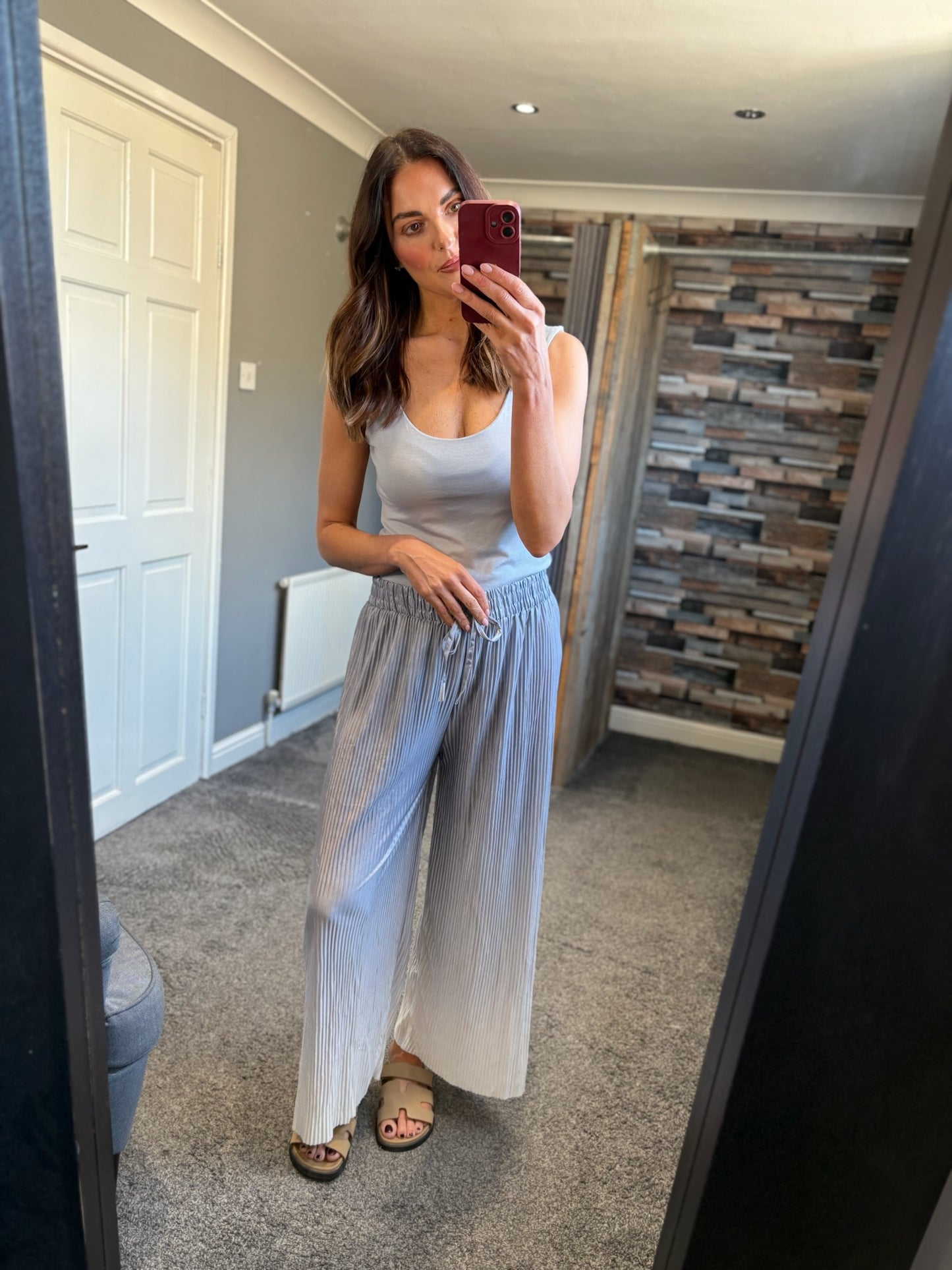 Wide Leg Trousers - Ombre