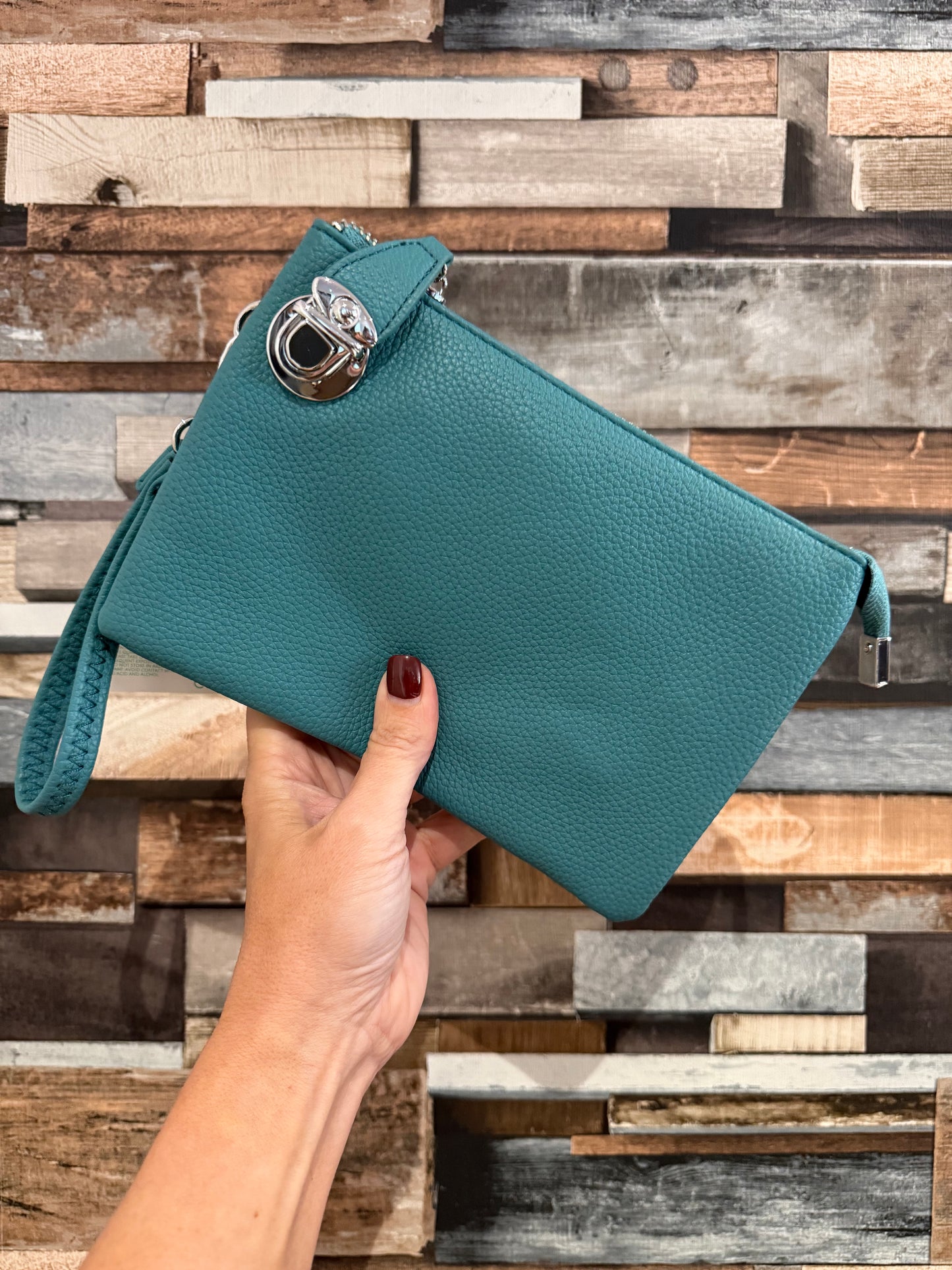 Padlock Crossbody Bag/Wristlet