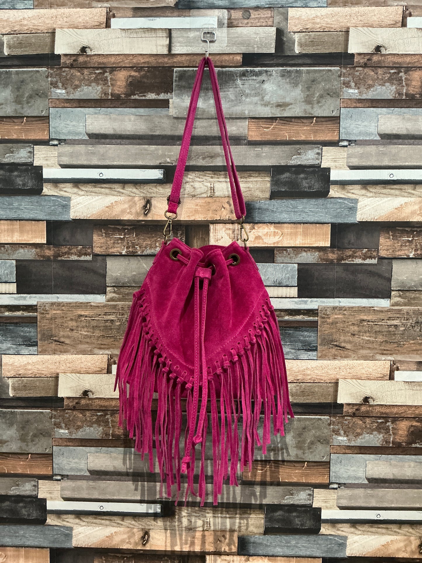 Suede Tassel Bag