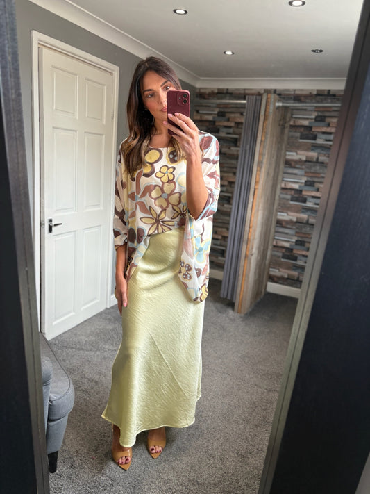 Summer Satin Skirt