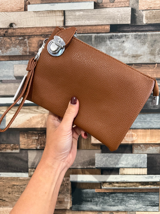 Padlock Crossbody Bag/Wristlet