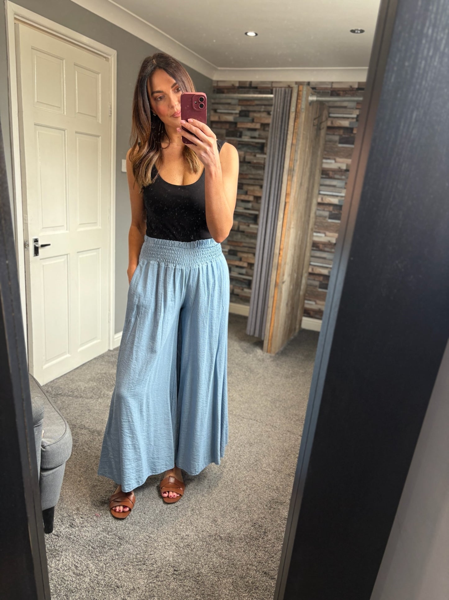 Stretch Palazzo Trousers