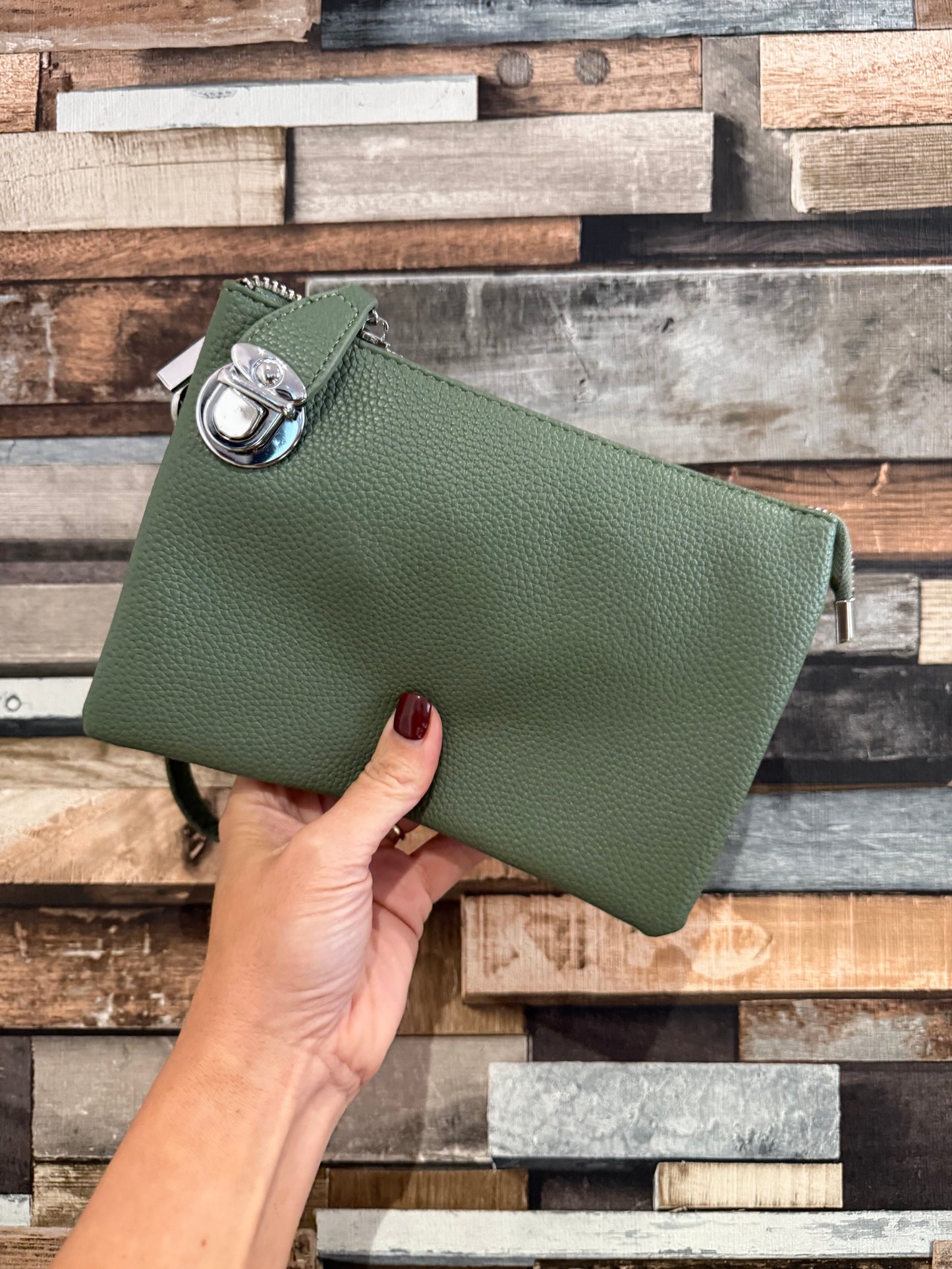 Padlock Crossbody Bag/Wristlet