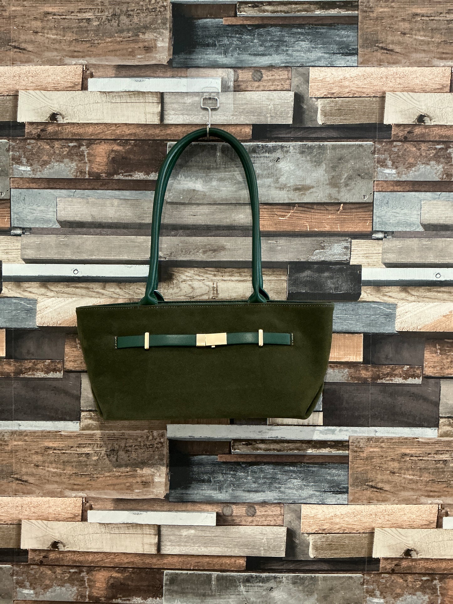 Suede shoulder bag