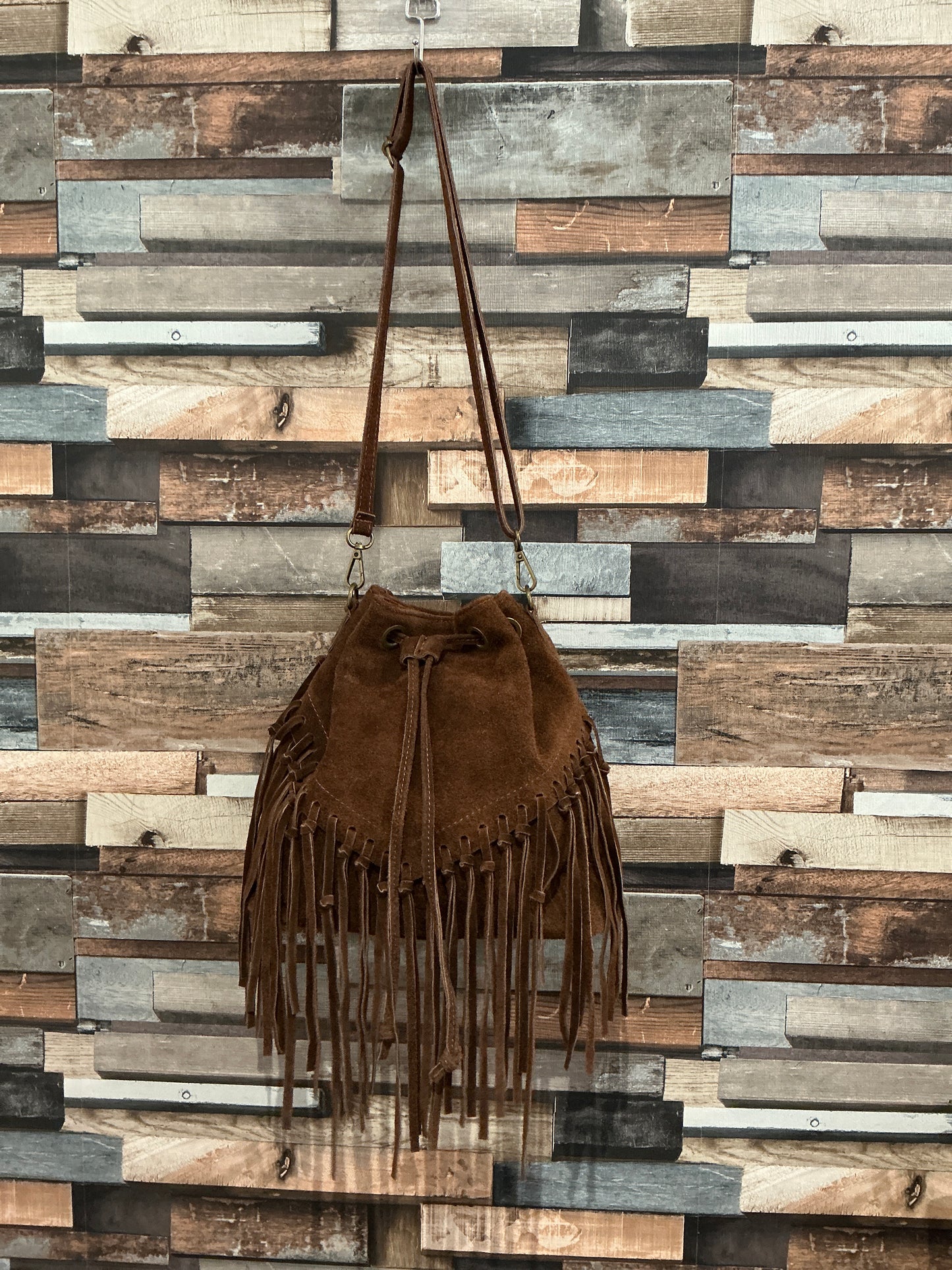 Suede Tassel Bag