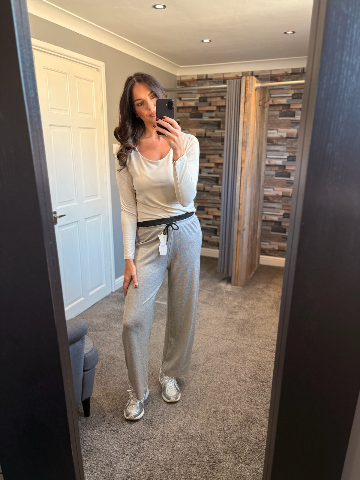 Wide Leg Trousers - Waistband Detail