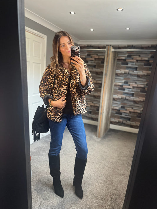 Leopard Padded Jacket
