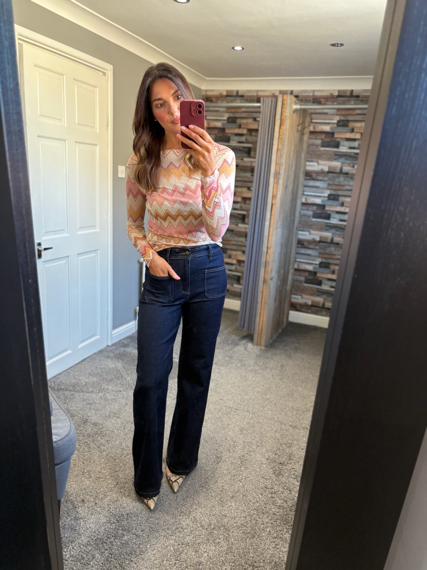 Cashmere Zig Zag Top