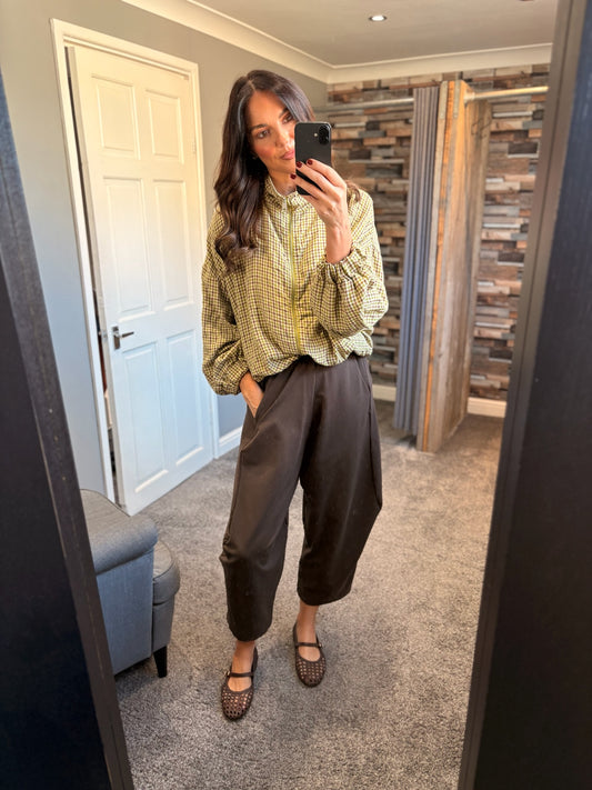 Cotton Checked Jacket