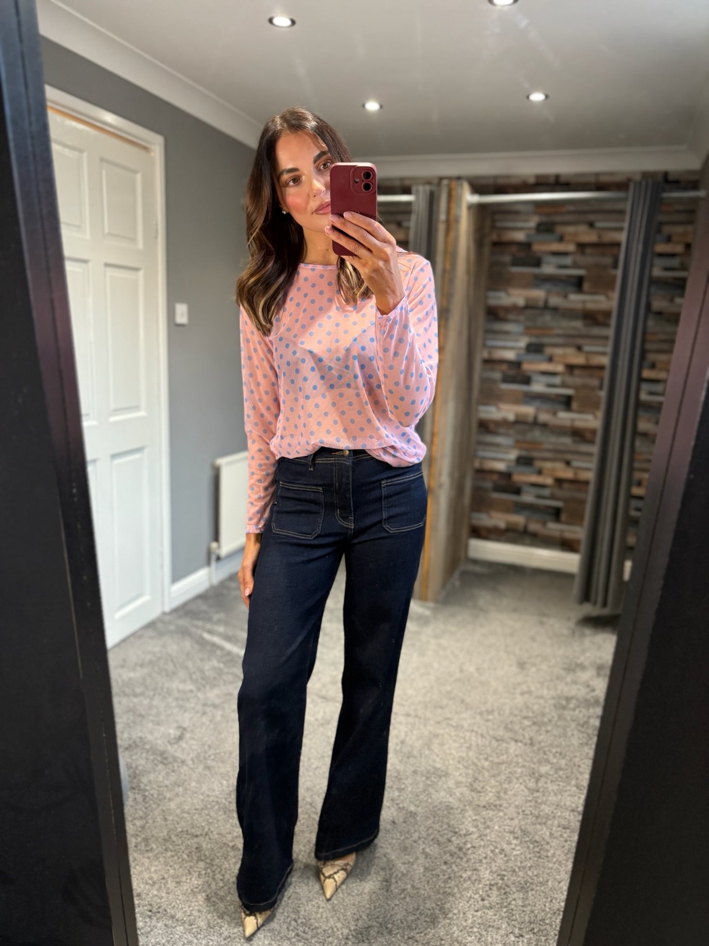 Dotty Mesh Top