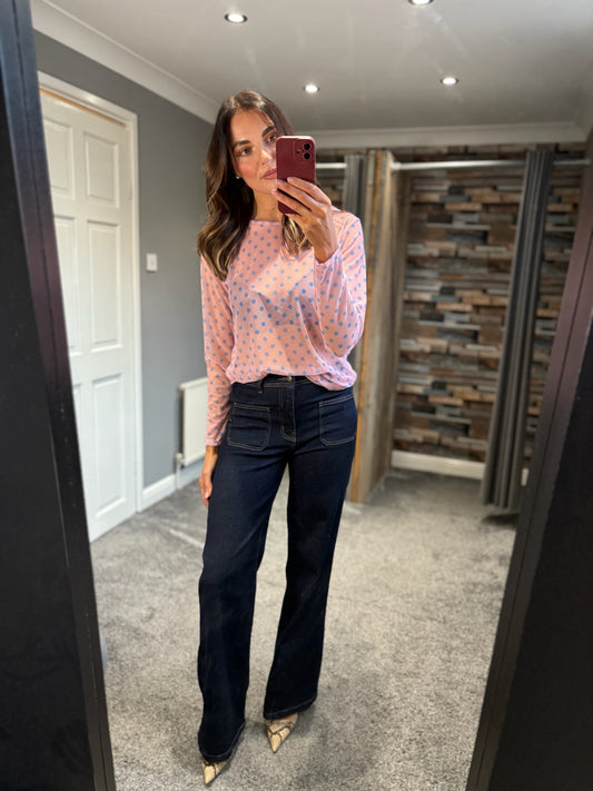Dotty Mesh Top