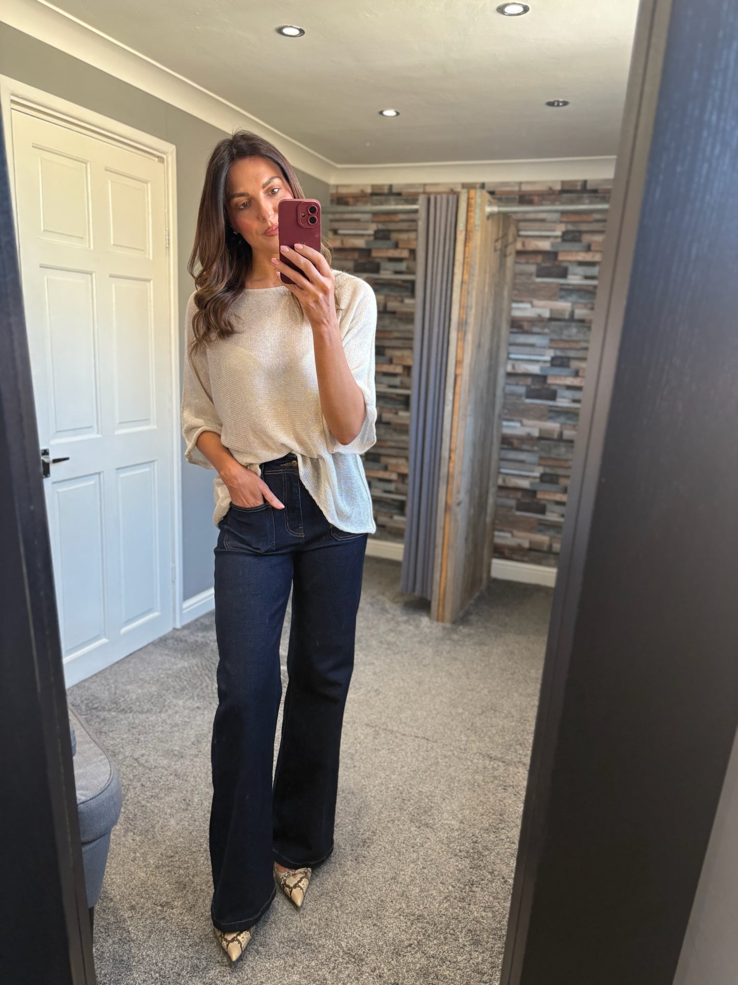 Fine Knit Drape Top