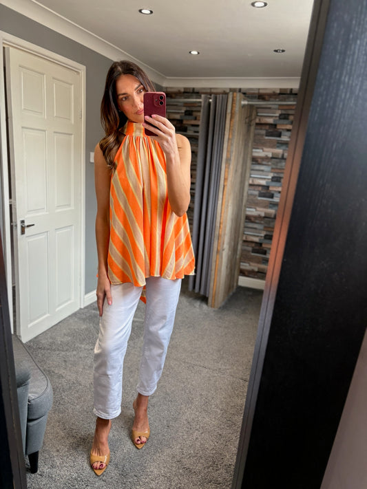 Halter Stripe Top