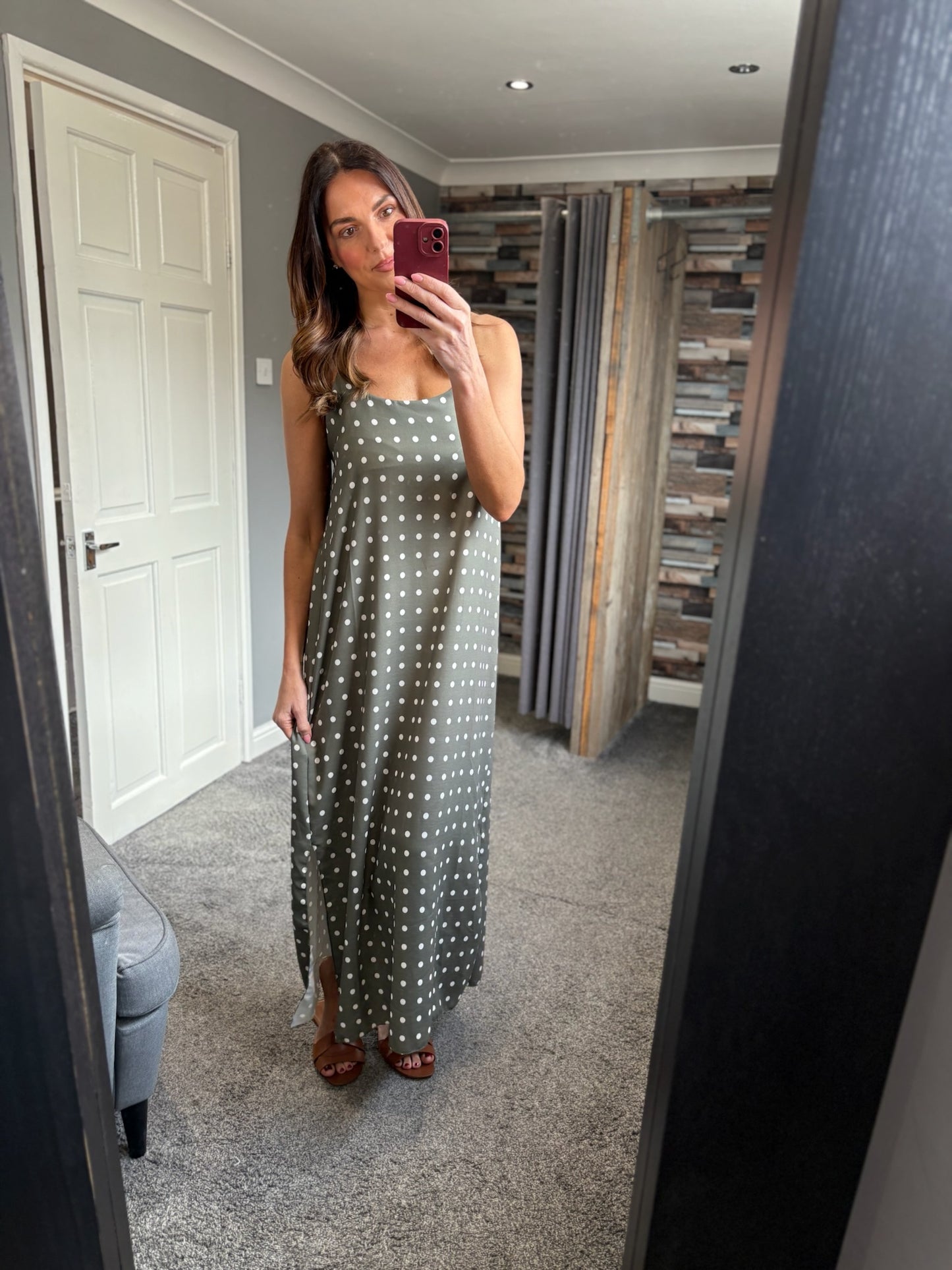 Spotty Slip Dress