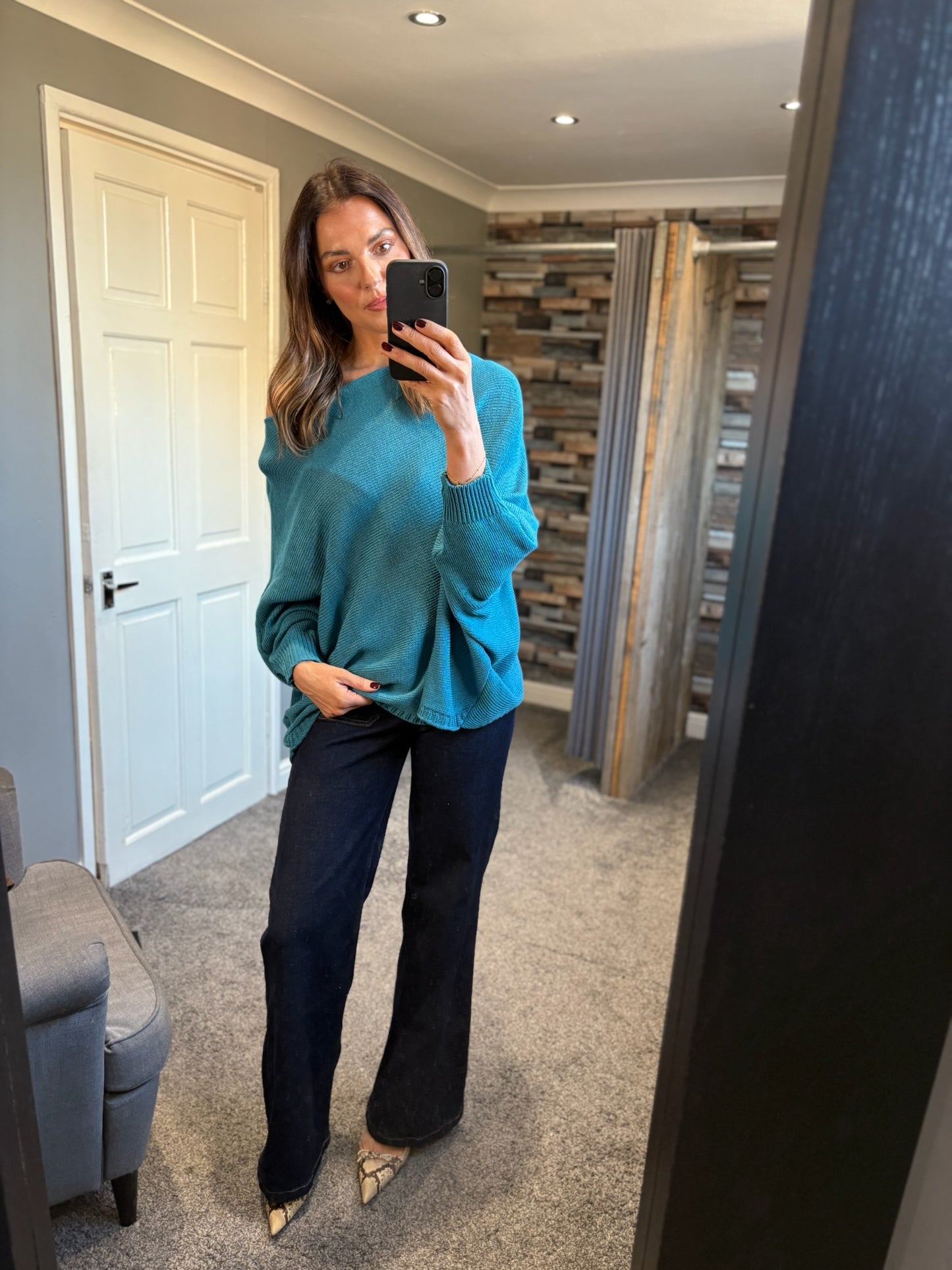 Fine Knit Crossover Jumper